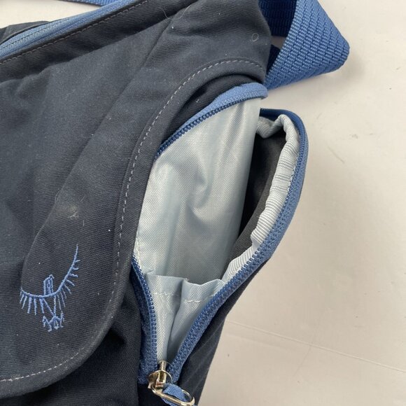 Osprey Flap Jill Small Crossbody Mini Messenger Bag Blue Canvas - Picture 7 of 11